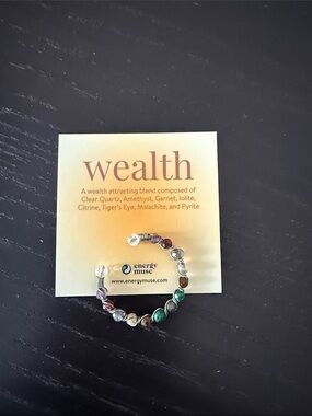 Wealth Multi-Gemstone Stretch Ring  - Green & Multicolor